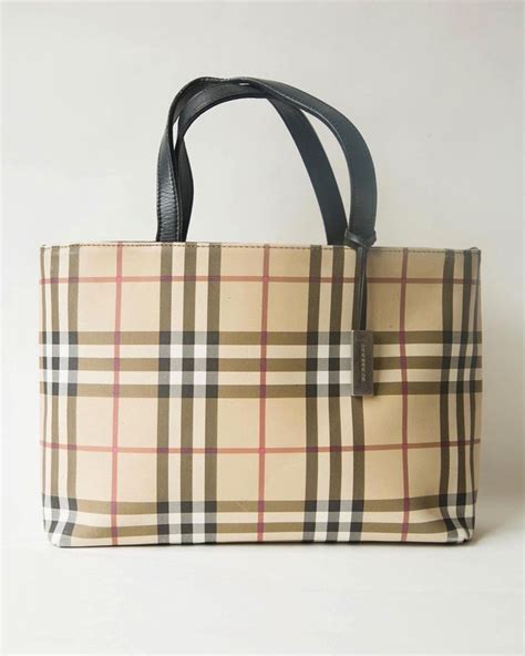 burberry tote black and white|burberry shopping tote.